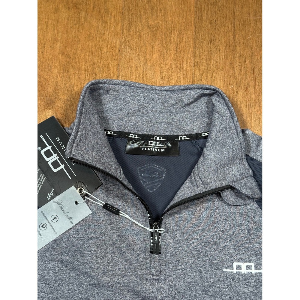 Horsewear Ireland AA Platinum Como Exercise Top Women's M Blue Mel 1/4 Zip (NWT) - Picture 4 of 8